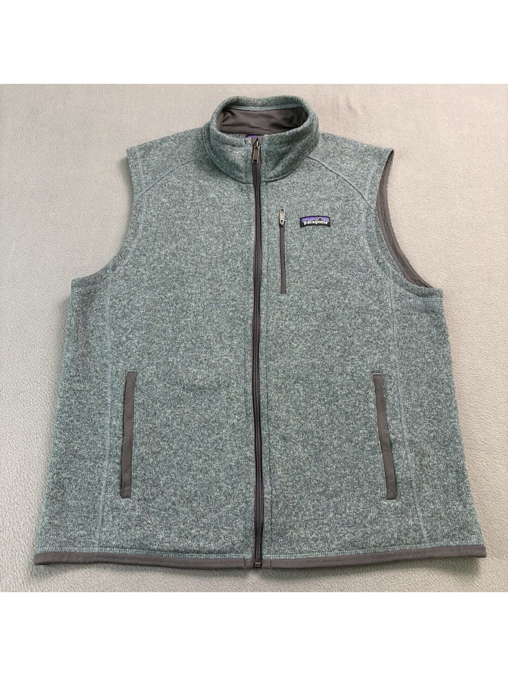 Patagonia Better Sweater Fleece Zip Up Vest Size Large Blue